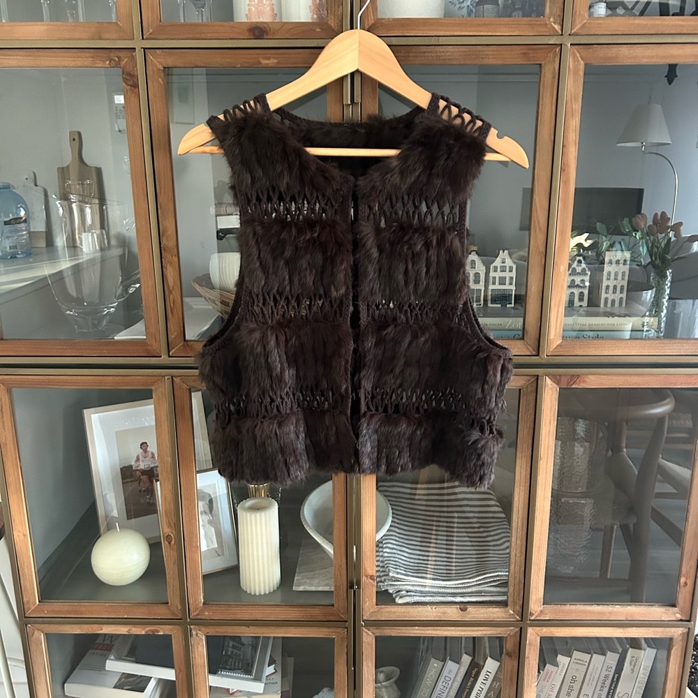Authentic Angora Rabbit Fur Vest - Picture 2 of 11